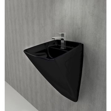 Bocchi Firenze Parlak Siyah Asma Monoblok Lavabo