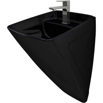 Bocchi Firenze Parlak Siyah Asma Monoblok Lavabo