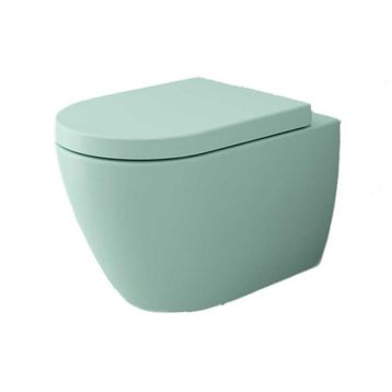 Bocchi Kanalsız Mat Mint Yeşil Kapak Hariç Venezia Asma Klozet