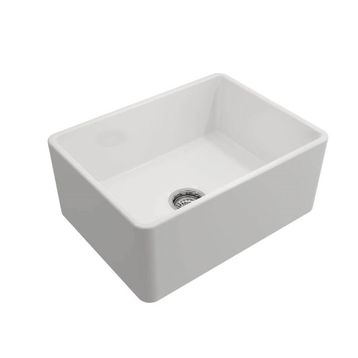 Bocchi Lavello 60 cm Parlak Beyaz Mutfak Evyesi