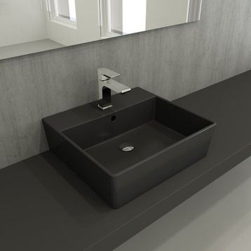 Bocchi Milano 50 cm Çanak Mat Antrasit Lavabo