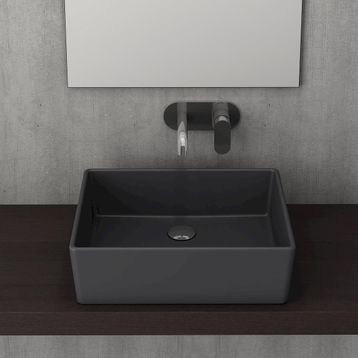 Bocchi Milano 50 cm Çanak Mat Antrasit Lavabo