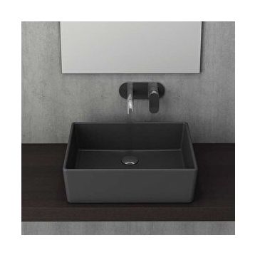 Bocchi Milano 50 cm Çanak Mat Antrasit Lavabo
