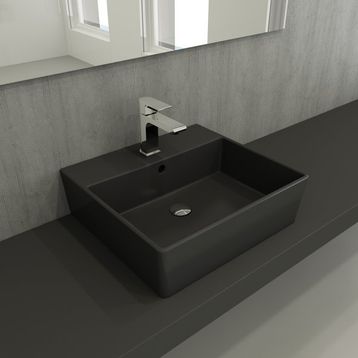 Bocchi Milano 50 cm Çanak Mat Antrasit Lavabo