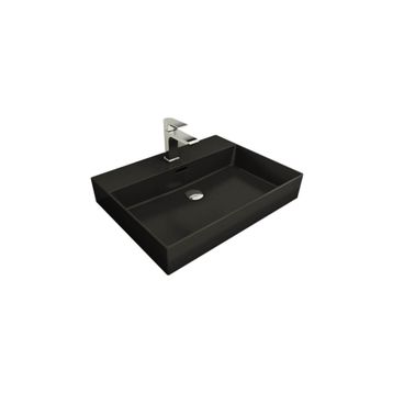 Bocchi Milano 60 cm Çanak Mat Siyah Lavabo
