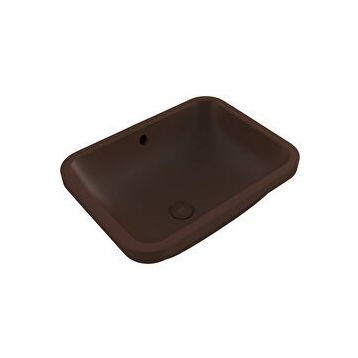 Bocchi Scala 55 cm Tezgahaltı Mat Kahve Lavabo