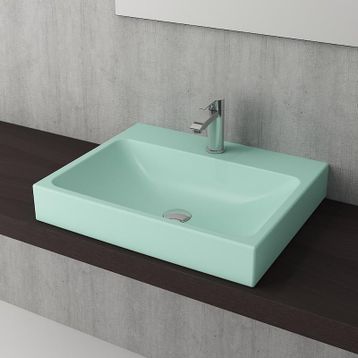 Bocchi Scala 60 cm Tezgah Üstü Mat Yeşil Lavabo