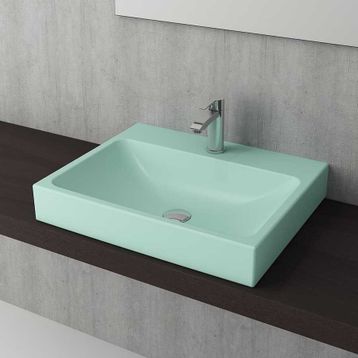 Bocchi Scala 60 cm Tezgah Üstü Mat Yeşil Lavabo
