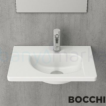 Bocchi Taormina Arch 45 cm Mat Beyaz Lavabo