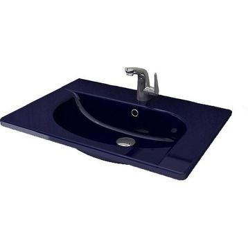 Bocchi Taormina Arch 65x45 cm Safir Mavi Etajerli Lavabo
