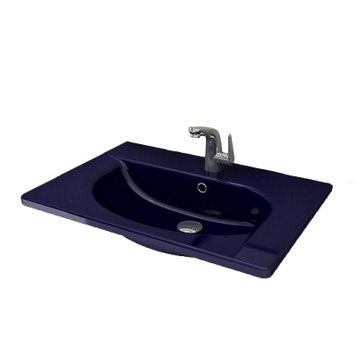 Bocchi Taormina Arch 65x45 cm Safir Mavi Etajerli Lavabo