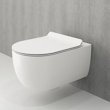 Bocchi V-Tondo Rimless Kanalsız Mat Beyaz Asma Klozet