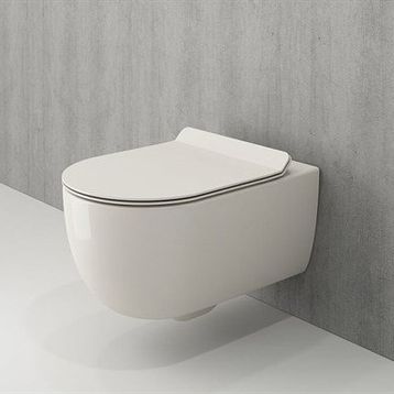 Bocchi V-Tondo Rimless Kanalsız Parlak Bisküvi Asma Klozet