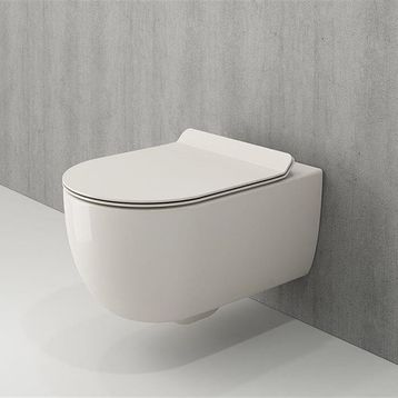 Bocchi V-Tondo Rimless Kanalsız Parlak Bisküvi Asma Klozet