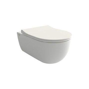 Bocchi V-Tondo Rimless Mat Beyaz Gizli Taharet Girişli Asma Klozet