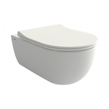 Bocchi V-Tondo Rimless Mat Beyaz Gizli Taharet Girişli Asma Klozet