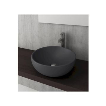 Bocchi Venezia 45 cm Çanak Mat Antrasit Lavabo