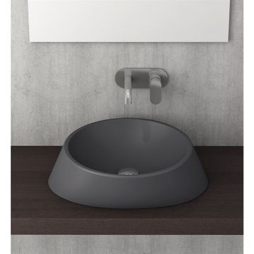 Bocchi Venezia 56 cm Çanak Mat Antrasit Lavabo