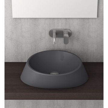Bocchi Venezia 56 cm Çanak Mat Antrasit Lavabo