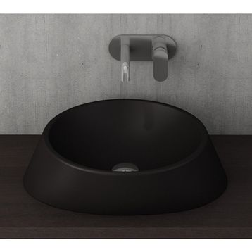 Bocchi Venezia 56 cm Çanak Mat Siyah Lavabo