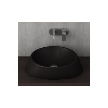 Bocchi Venezia 56 cm Çanak Mat Siyah Lavabo