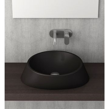 Bocchi Venezia 56 cm Çanak Mat Siyah Lavabo