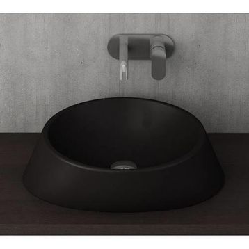 Bocchi Venezia 56 cm Çanak Mat Siyah Lavabo