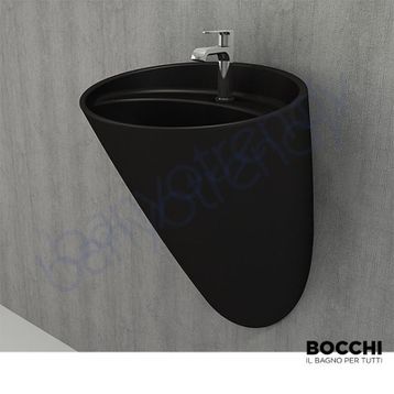 Bocchi Venezia Mat Siyah Asma Monoblok Lavabo