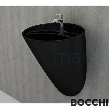 Bocchi Venezia Parlak Siyah Asma Monoblok Lavabo