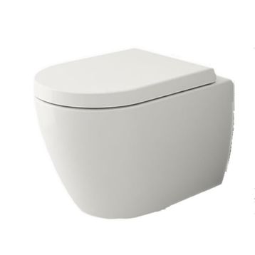 Bocchi Venezia Rimless Mat Beyaz Kanalsız Duvardan Asma Klozet