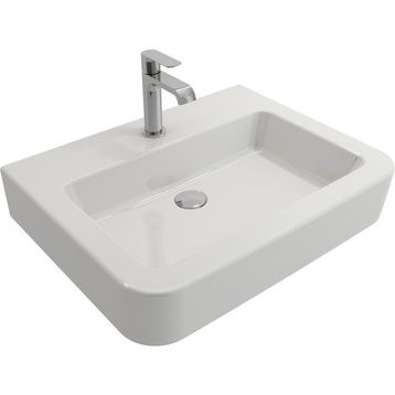Bocchi Vento 1043-001-0126 65 cm Parlak Beyaz Lavabo