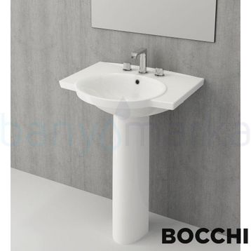 Bocchi Vento 1043-001-0126 65 cm Parlak Beyaz Lavabo