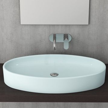 Bocchi Vessel Elips Çanak 85 cm Mat Antrasit Lavabo