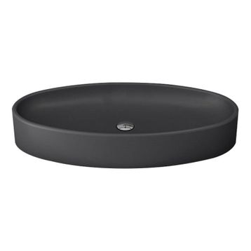 Bocchi Vessel Elips Çanak 85 cm Mat Antrasit Lavabo