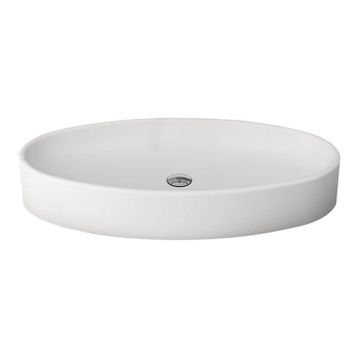 Bocchi Vessel Elips Çanak 85 cm Mat Beyaz Lavabo