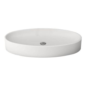 Bocchi Vessel Elips Çanak 85 cm Mat Beyaz Lavabo
