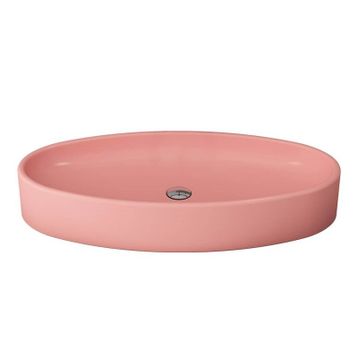 Bocchi Vessel Elips Çanak 85 cm Mat Somon Lavabo