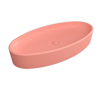 Bocchi Vessel Elips Çanak 85 cm Mat Somon Lavabo