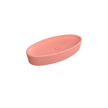 Bocchi Vessel Elips Çanak 85 cm Mat Somon Lavabo