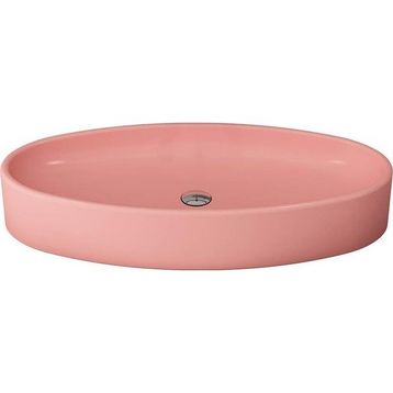 Bocchi Vessel Elips Çanak 85 cm Mat Somon Lavabo