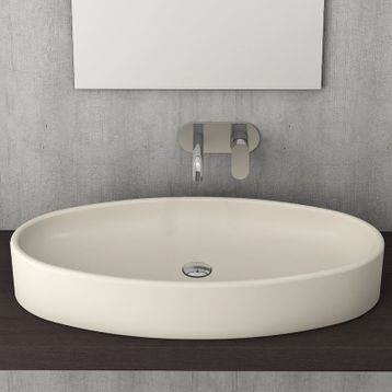 Bocchi Vessel Elips Çanak 85 cm Mat Yasemin Lavabo