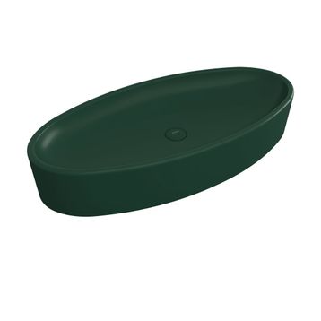 Bocchi Vessel Elips Çanak 85 cm Mat Yeşil Lavabo