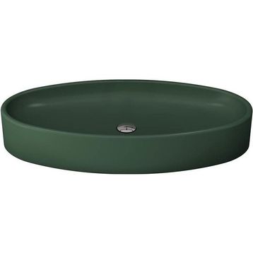 Bocchi Vessel Elips Çanak 85 cm Mat Yeşil Lavabo