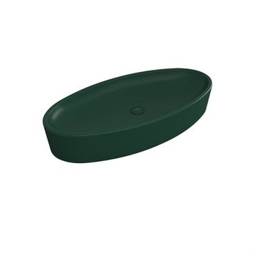 Bocchi Vessel Elips Çanak 85 cm Mat Yeşil Lavabo