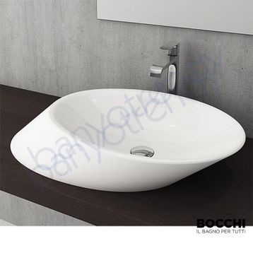 Bocchi Vessel Milano Mat Beyaz Çanak Lavabo