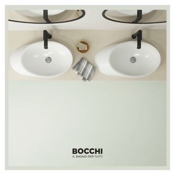 Bocchi Vessel Yatay Çanak 72 cm Parlak Beyaz Lavabo