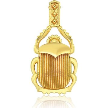 Bodhita Khepera Scarab Böceği Formlu Altın Kolye Ucu