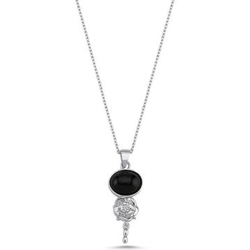 Bodhita Mystica Black 925 Ayar Gümüş Kadın Kolye