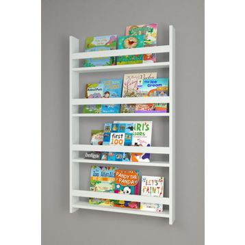 Bofigo 120x74 cm Beyaz 4 Raflı Montessori Eğitici Çocuk Kitaplığı