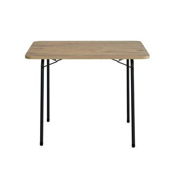 Bofigo 60x80 Çam Desenli Katlanır Masa Balkon Bahçe Kamp Masası Piknik Masası